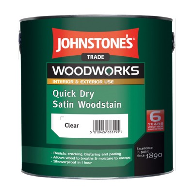 Антисептик для дерева Jonstones Quick Dry Satin Woodstain (2,5 л.)
